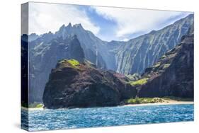 Majestic Na Pali Coastline of Kauai-Andrew Shoemaker-Stretched Canvas