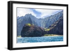 Majestic Na Pali Coastline of Kauai-Andrew Shoemaker-Framed Photographic Print