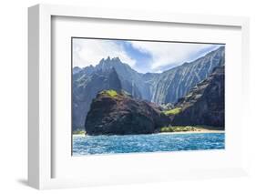 Majestic Na Pali Coastline of Kauai-Andrew Shoemaker-Framed Photographic Print