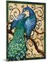 Majestic Peacock II-Paul Brent-Mounted Art Print