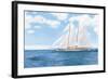 Majestic Sailboat White Sails-James Wiens-Framed Art Print