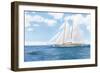 Majestic Sailboat White Sails-James Wiens-Framed Art Print