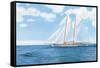 Majestic Sailboat-James Wiens-Framed Stretched Canvas