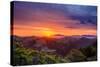 Majestic Sunrise Easy Bau Hills, Mount Diablo, Oakland-Vincent James-Stretched Canvas