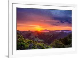 Majestic Sunrise Easy Bau Hills, Mount Diablo, Oakland-Vincent James-Framed Photographic Print