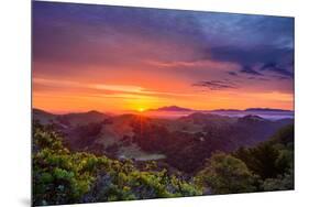 Majestic Sunrise Easy Bau Hills, Mount Diablo, Oakland-Vincent James-Mounted Photographic Print