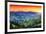 Majestic Sunset in the Mountains Landscape. Dramatic Sky. Carpathian, Ukraine, Europe. Beauty World-Creative Travel Projects-Framed Photographic Print