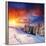 Majestic Sunset In The Winter Mountains Landscape. Hdr Image-Leonid Tit-Framed Photographic Print