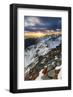 Majestic Sunset in Winter Mountains Landscape-TTstudio-Framed Photographic Print