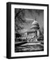 Majestic View of US Capitol Building Framed by Budding Branches of Cherry Trees on a Beautiful Day-Andreas Feininger-Framed Photographic Print