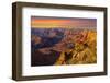 Majestic Vista of the Grand Canyon at Dusk-diro-Framed Premium Photographic Print