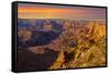 Majestic Vista of the Grand Canyon at Dusk-diro-Framed Stretched Canvas