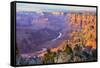 Majestic Vista of the Grand Canyon at Dusk-diro-Framed Stretched Canvas