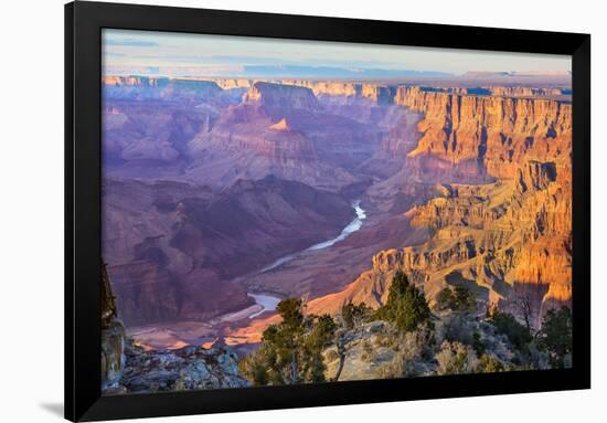 Majestic Vista of the Grand Canyon at Dusk-diro-Framed Photographic Print