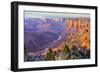 Majestic Vista of the Grand Canyon at Dusk-diro-Framed Photographic Print