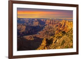 Majestic Vista of the Grand Canyon at Dusk-diro-Framed Photographic Print