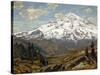 Majestic Winter Landscape-William Wendt-Stretched Canvas