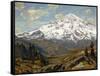 Majestic Winter Landscape-William Wendt-Framed Stretched Canvas