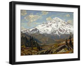 Majestic Winter Landscape-William Wendt-Framed Art Print