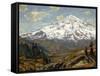 Majestic Winter Landscape-William Wendt-Framed Stretched Canvas