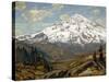 Majestic Winter Landscape-William Wendt-Stretched Canvas