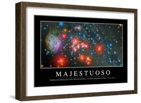 Majestuosidad. Cita Inspiradora Y Póster Motivacional-null-Framed Photographic Print