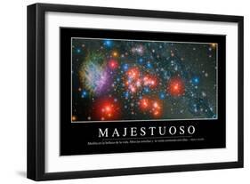 Majestuosidad. Cita Inspiradora Y Póster Motivacional-null-Framed Photographic Print