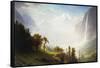 Majesty of the Mountains, 1853-57-Albert Bierstadt-Framed Stretched Canvas