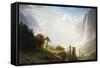 Majesty of the Mountains, 1853-57-Albert Bierstadt-Framed Stretched Canvas