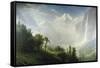 Majesty of the Mountains-Albert Bierstadt-Framed Stretched Canvas