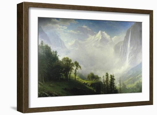 Majesty of the Mountains-Albert Bierstadt-Framed Giclee Print