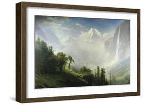 Majesty of the Mountains-Albert Bierstadt-Framed Giclee Print