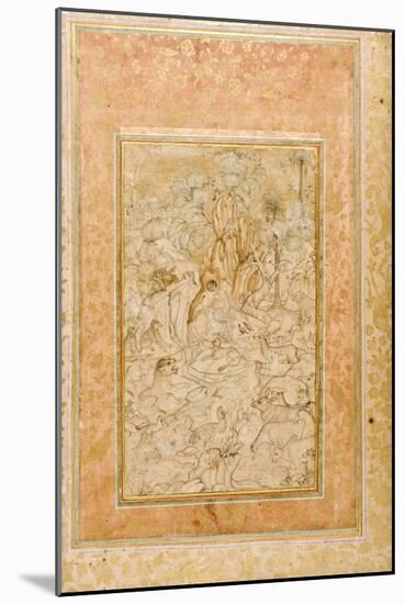 Majnun in the Wilderness, C.1595-null-Mounted Giclee Print