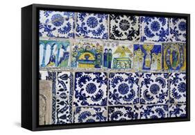 Majolica Tiles Decoration-null-Framed Stretched Canvas