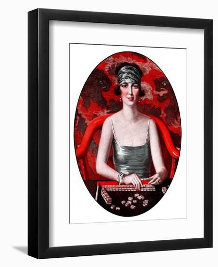 "Majong,"January 5, 1924-Henry Soulen-Framed Premium Giclee Print