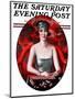 "Majong," Saturday Evening Post Cover, January 5, 1924-Henry Soulen-Mounted Giclee Print