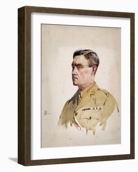 Major A. Martin-Leake, VC, 1902-Alfred Crowdy Lovett-Framed Giclee Print