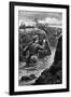 Major Borrett Duelling a German Officer at Zillebeke-H. Ripperger-Framed Premium Giclee Print