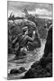 Major Borrett Duelling a German Officer at Zillebeke-H. Ripperger-Mounted Premium Giclee Print