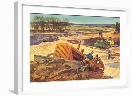 Major Excavation-null-Framed Art Print