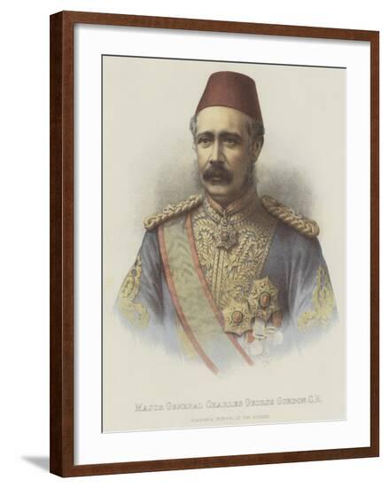 Major General Charles George Gordon, Cb, Governor General of the Soudan--Framed Giclee Print