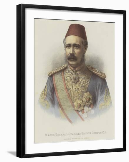 Major General Charles George Gordon, Cb, Governor General of the Soudan-null-Framed Giclee Print