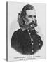 Major General George Armstrong Custer, Engraved from a Photograph, Illustration from 'Battles and…-Alexander Gardner-Stretched Canvas