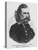 Major General George Armstrong Custer, Engraved from a Photograph, Illustration from 'Battles and…-Alexander Gardner-Stretched Canvas