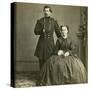 Major General George B. Mcclellan and His Wife-E. & H.T. Anthony-Stretched Canvas