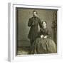 Major General George B. Mcclellan and His Wife-E. & H.T. Anthony-Framed Photographic Print