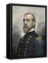 Major General George Gordon Meade, Union Commander at the Battle of Gettysburg, Us Civil War-null-Framed Stretched Canvas