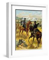 Major General George Meade at the Battle of Gettysburg on July 2nd 1863, 1900-Henry Alexander Ogden-Framed Giclee Print