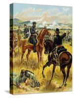 Major General George Meade at the Battle of Gettysburg on July 2nd 1863, 1900-Henry Alexander Ogden-Stretched Canvas