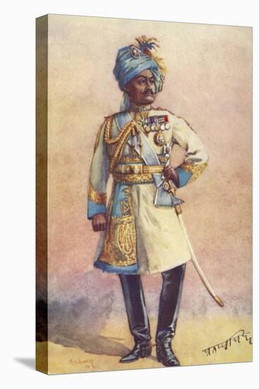 Major-General Maharaja Sir Pratap Singh Bahadur, Indian Soldier-Alfred Crowdy Lovett-Stretched Canvas